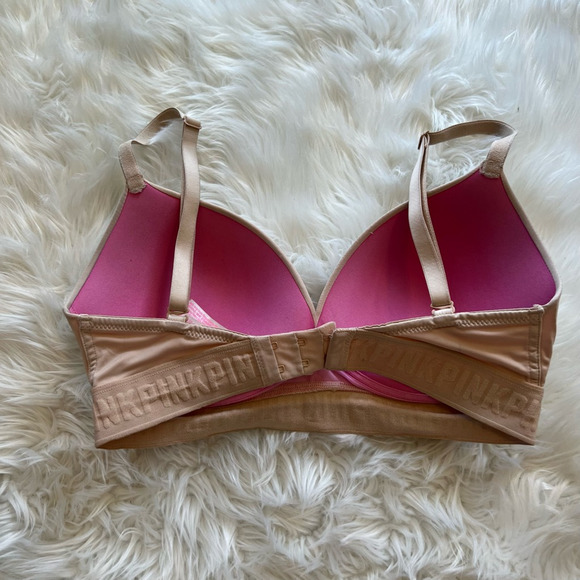 Victoria's Secret PINK Womens Bra Pink Padded 32DD - Picture 2 of 6